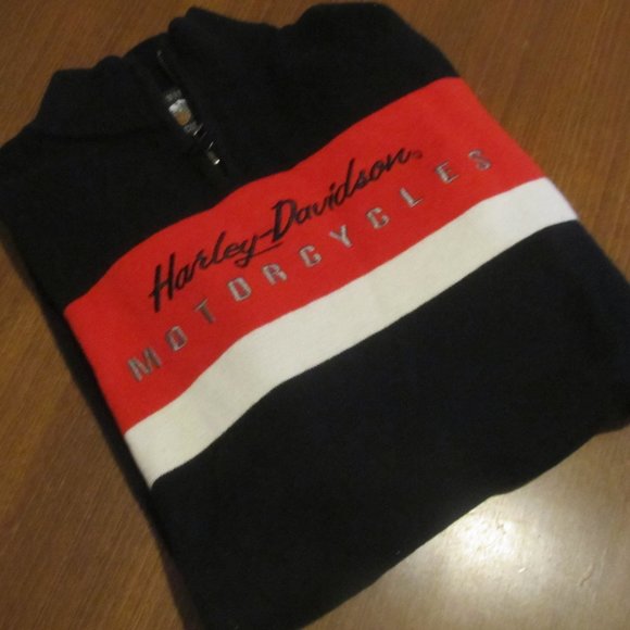 Harley-Davidson Sweater with Zipper on Collar Size Small - Picture 8 of 8